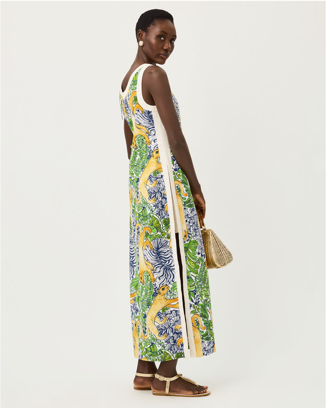Eleanora Maxi Shift Romper - Multi Palm Prowl