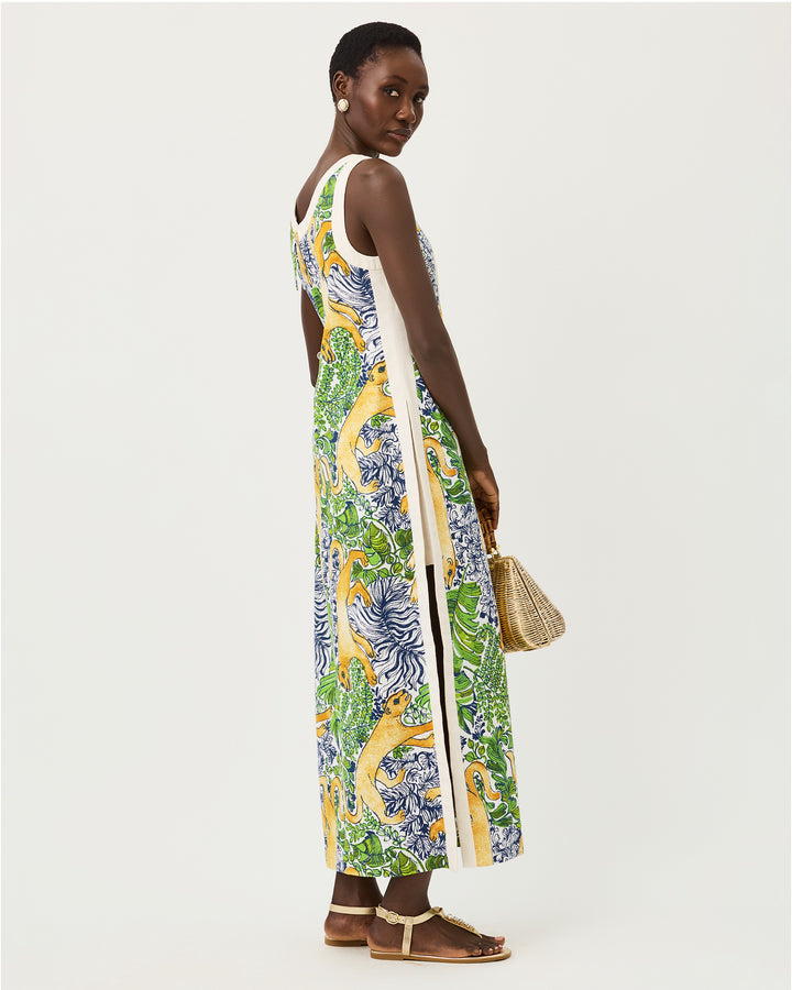 Eleanora Maxi Shift Romper - Multi Palm Prowl