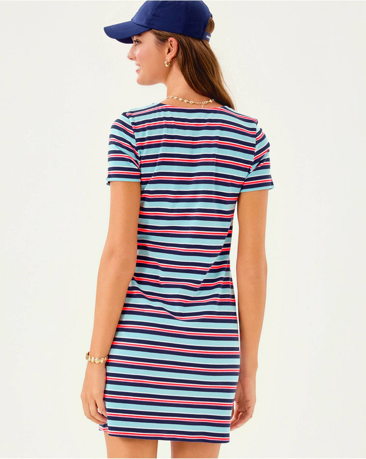 Beaty Dress - Multi Firecracker Yarn Dye Stripe