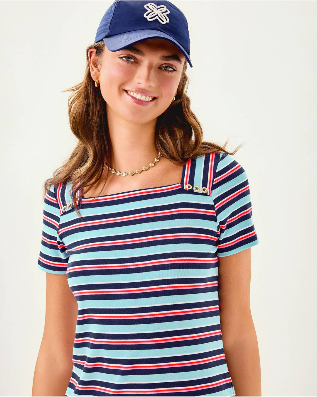 Beaty Dress - Multi Firecracker Yarn Dye Stripe