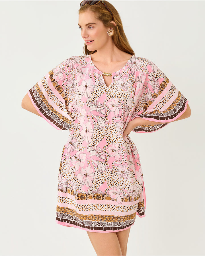 Lindamarie Silk Caftan - Coco Beach Wildness Engineered