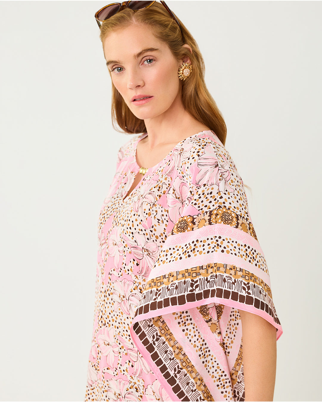 Lindamarie Silk Caftan - Coco Beach Wildness Engineered
