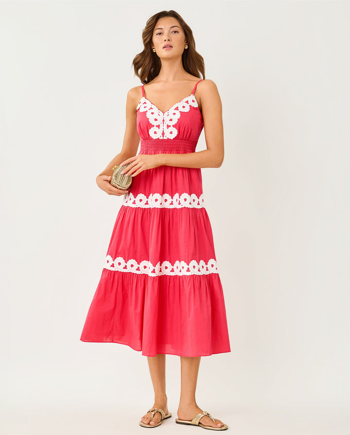 Zanna Midi Dress - Paradise Punch