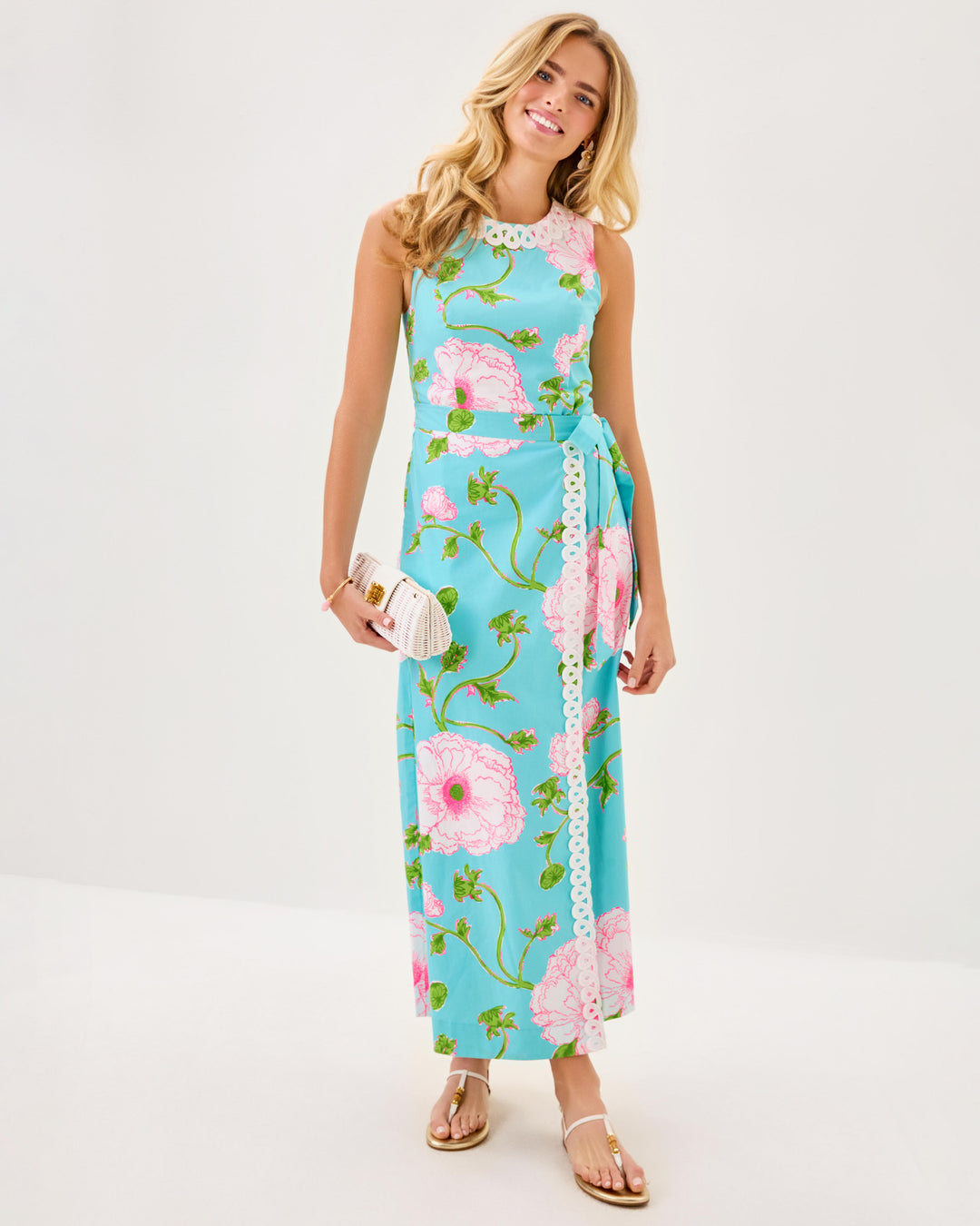 Fresia Stretch Maxi Shift Dress