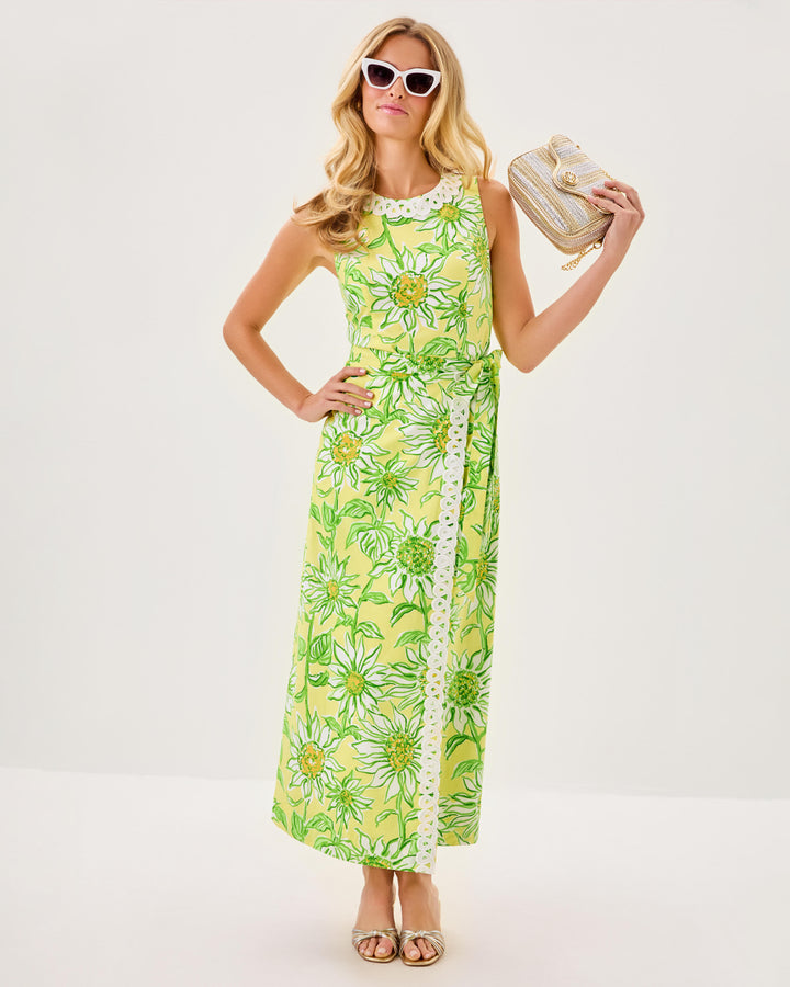 Fresia Stretch Maxi Shift Dress