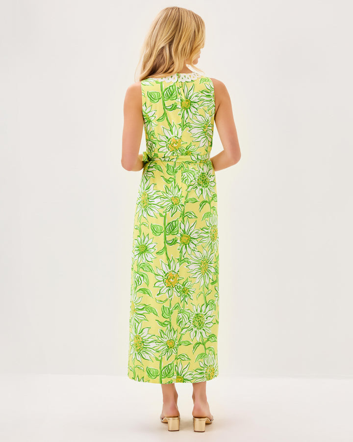 Fresia Stretch Maxi Shift Dress