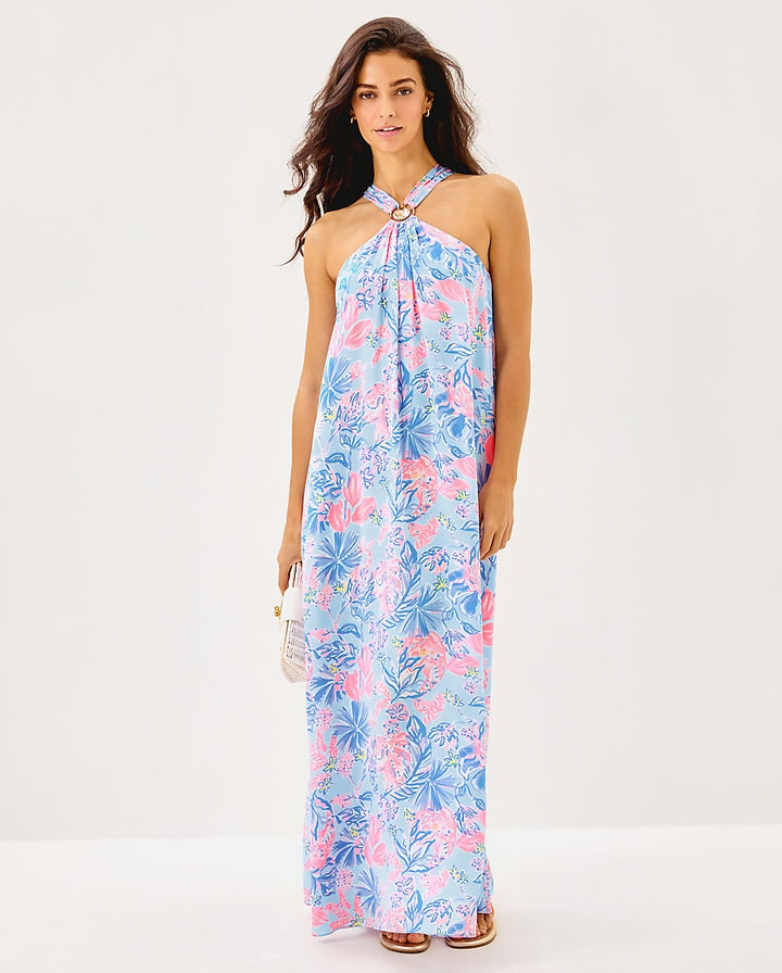 Clairabel Silk Maxi Dress