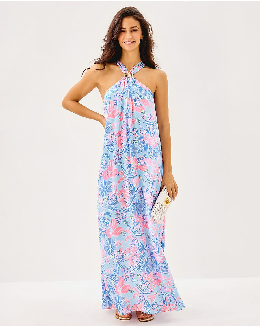 Clairabel Silk Maxi Dress