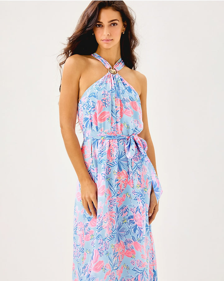 Clairabel Silk Maxi Dress