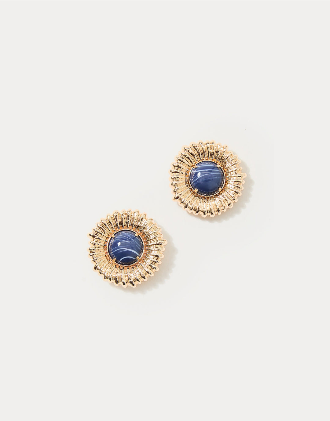 One Final Fling Stud Earrings - Starlight Navy