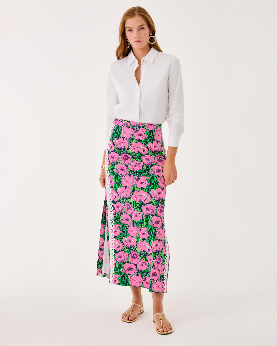 Sanders Maxi Skirt - Low Tide Navy Florrie