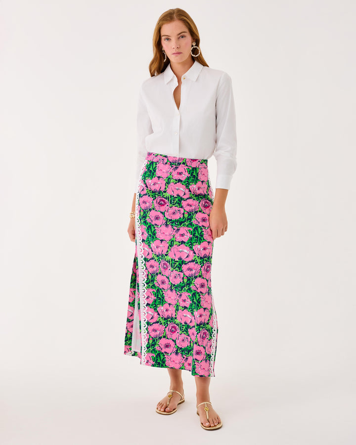Sanders Maxi Skirt - Low Tide Navy Florrie