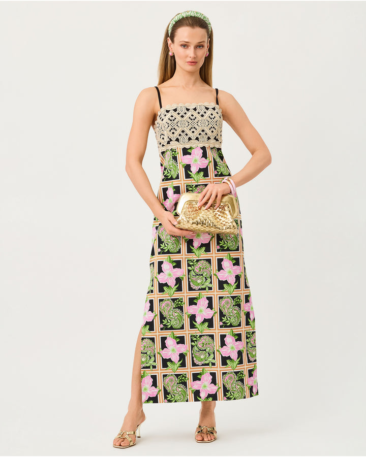 Vena Stretch Maxi Dress - Onyx Window Shopper