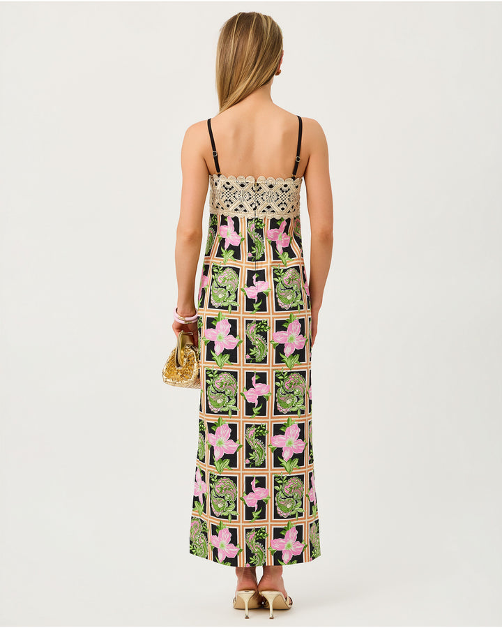 Vena Stretch Maxi Dress - Onyx Window Shopper