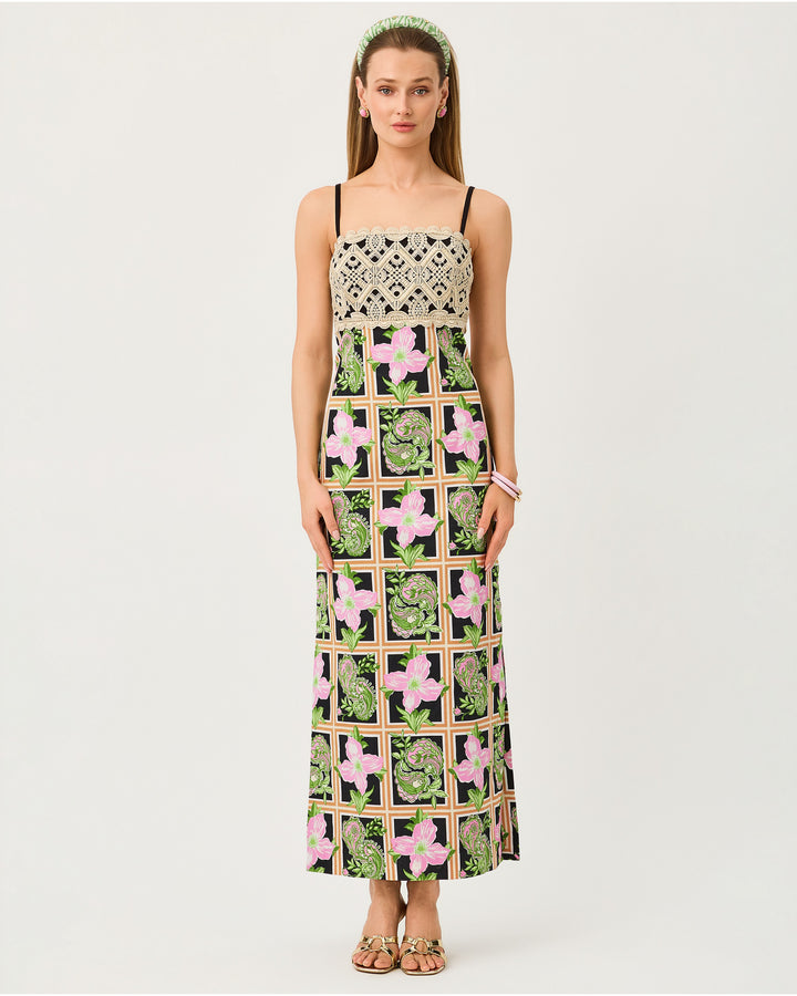 Vena Stretch Maxi Dress - Onyx Window Shopper