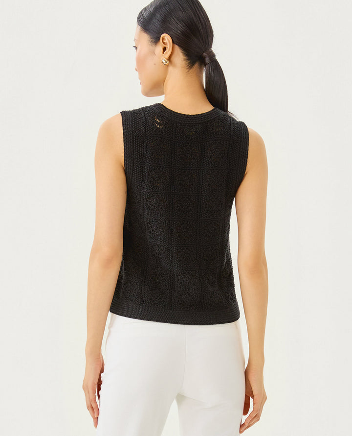 Lenalie Sweater Shell - Black Metallic