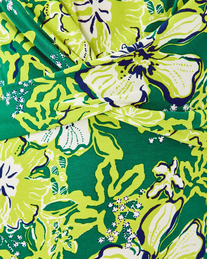 Alessani Maxi Dress - Fiddle Leaf Green Once And Floral