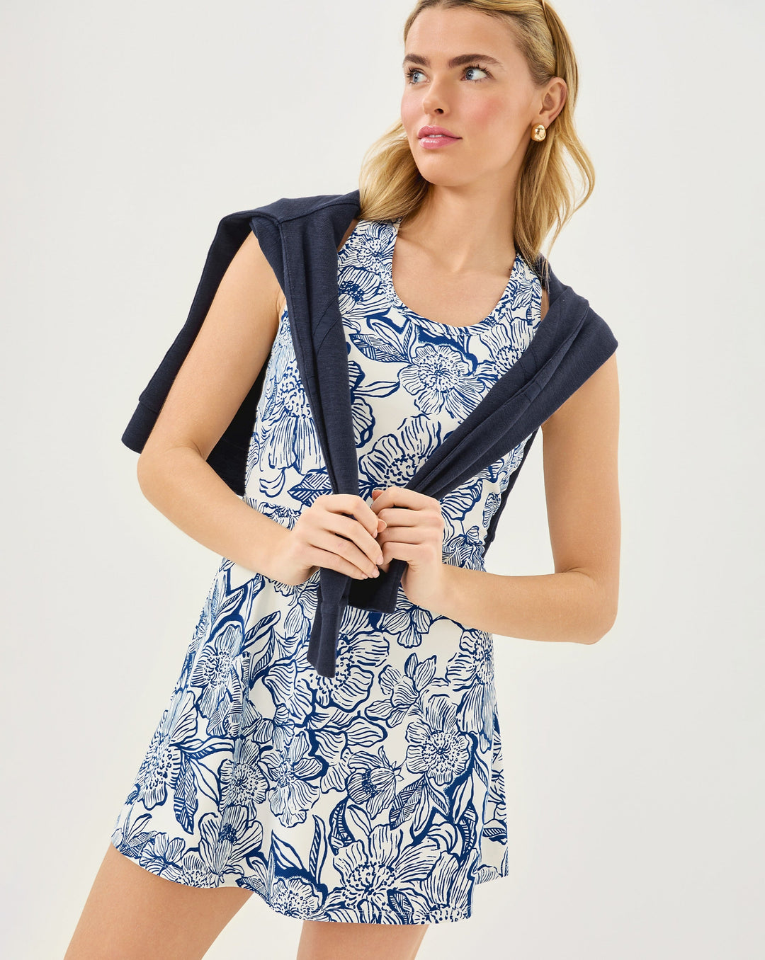 UPF 50+ Luxletic Forehand Active Dress - Coconut Unforgettable