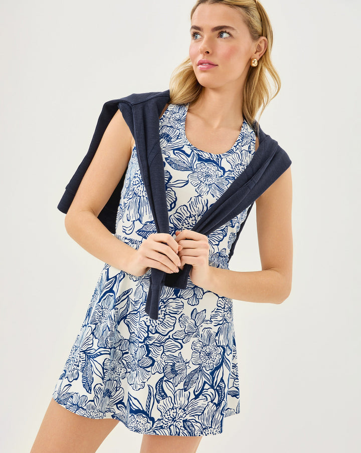 UPF 50+ Luxletic Forehand Active Dress - Coconut Unforgettable