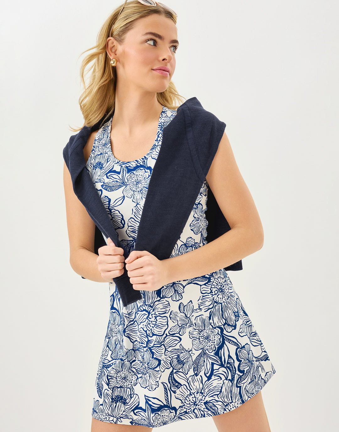UPF 50+ Luxletic Forehand Active Dress - Coconut Unforgettable