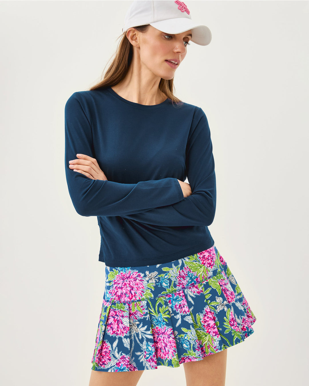 UPF 50+ Luxletic Freesia Pleated Skort