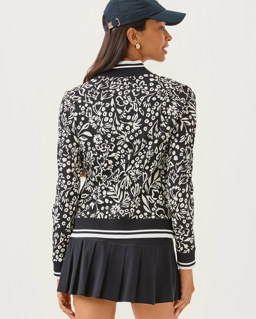 Regate Jacket Upf 50+ - Noir Purrfect Pounce Knit Jacquard