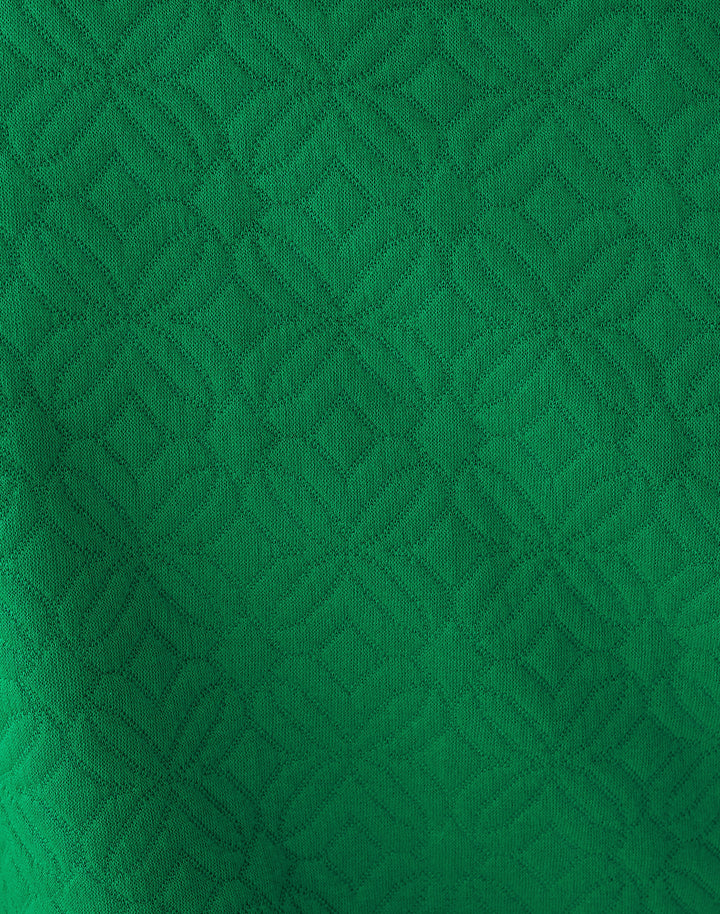 Eleni Zip-up Jacket - Bamboo Green Butterfly