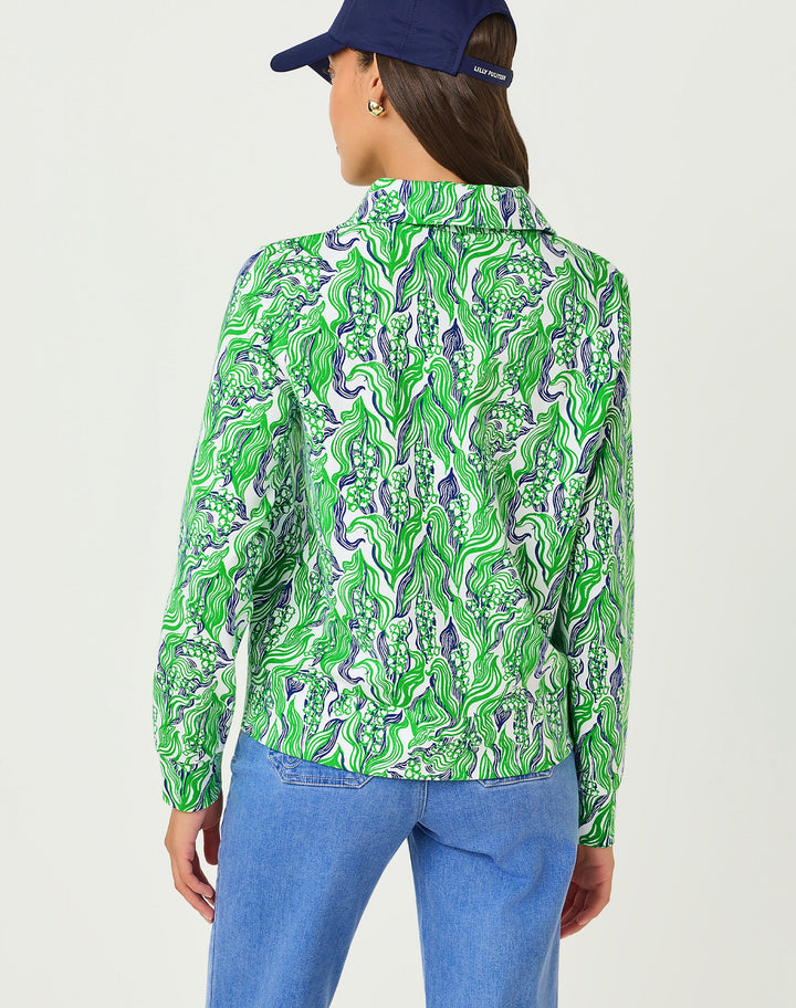 Eleni Upf 50+ Zip-up - Putting Green Lilly