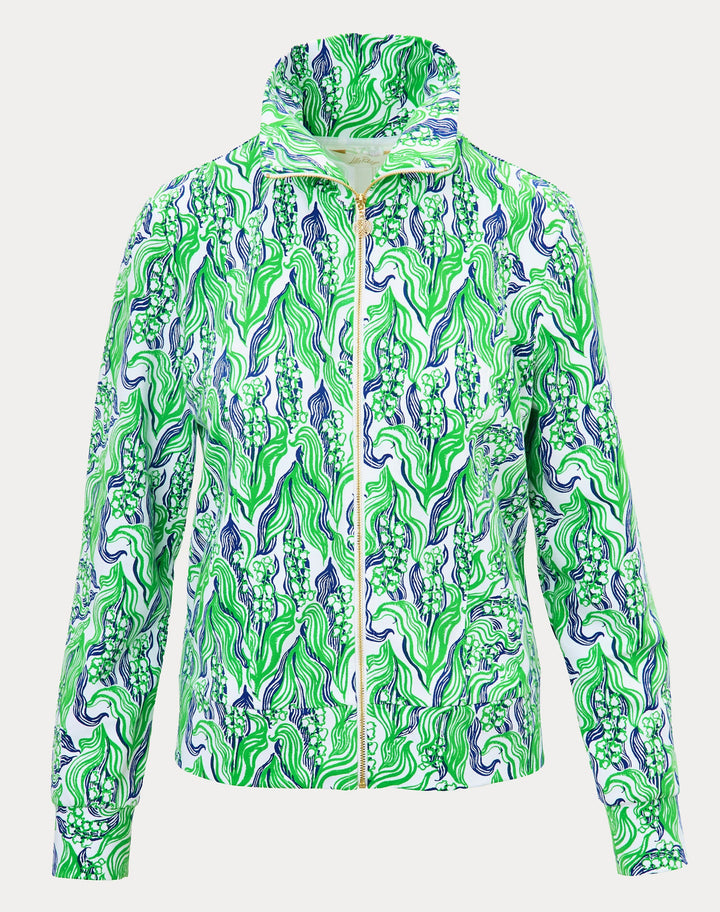 Eleni Upf 50+ Zip-up - Putting Green Lilly