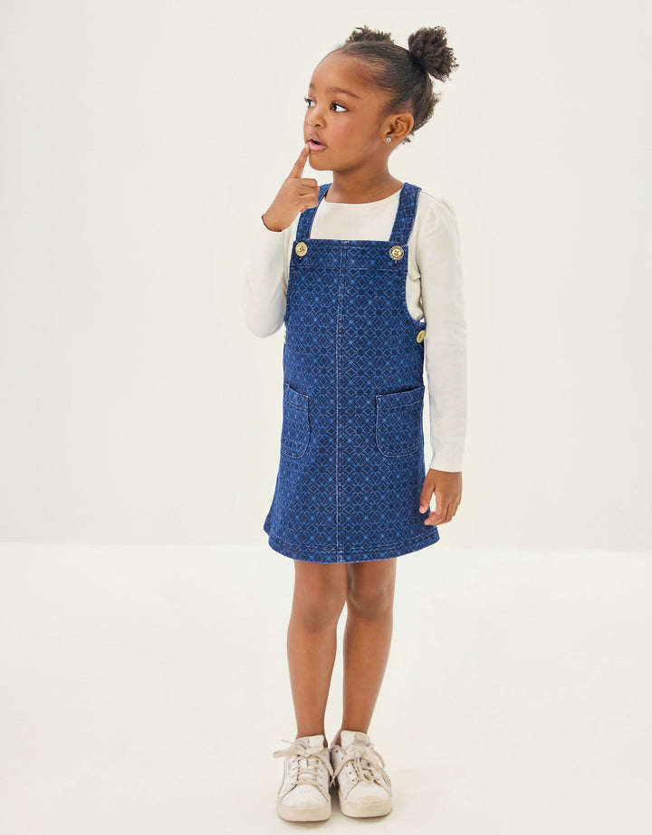 Varney Overall Dress - Dark Wash