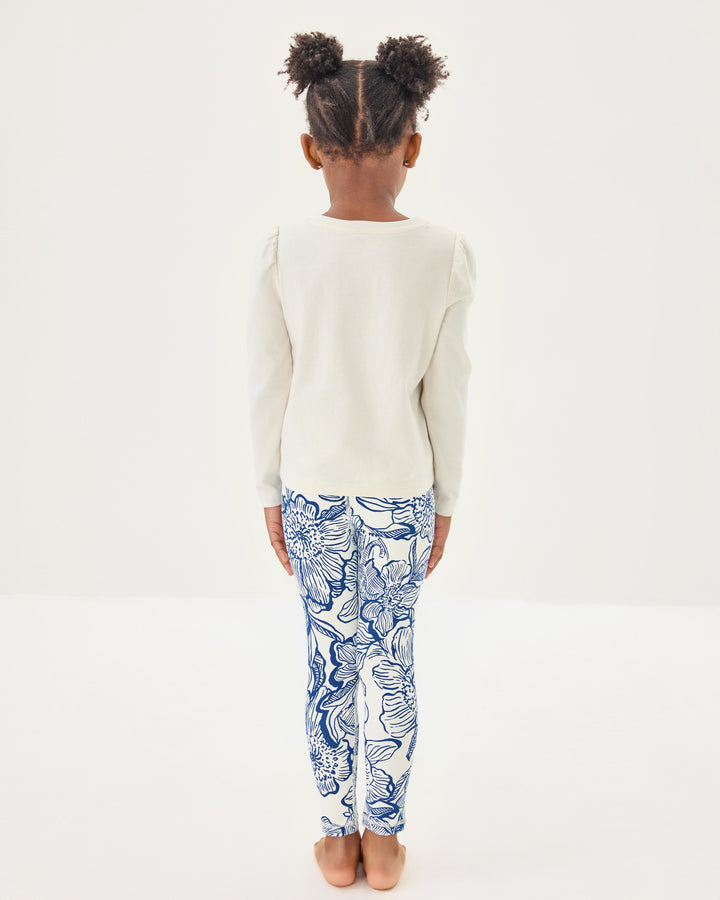 Girls Mini Jansen Long Sleeve Top - Multi Endless Animals Summer Graphic