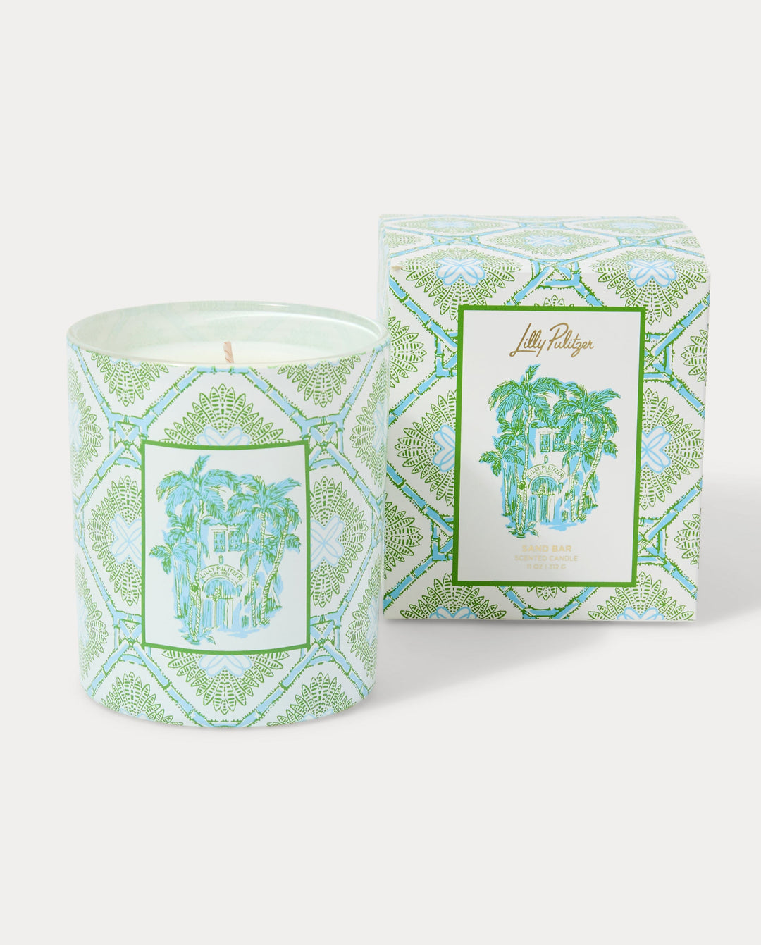 Trellis Printed Candle