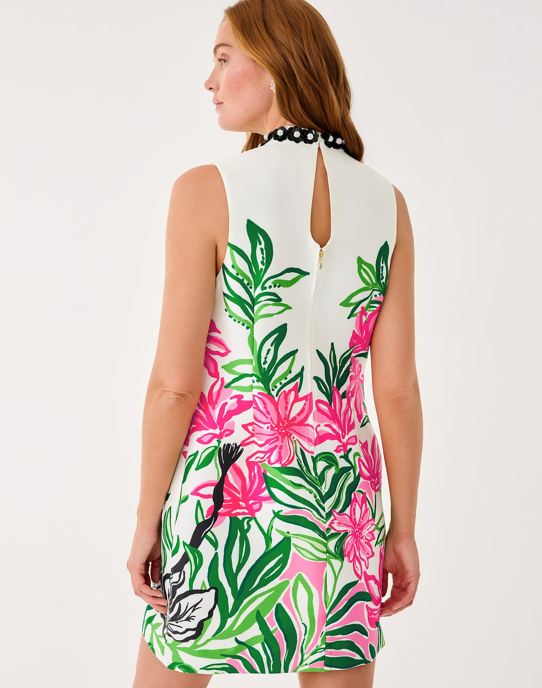 Kathani Stretch Dress - Coconut Prancing