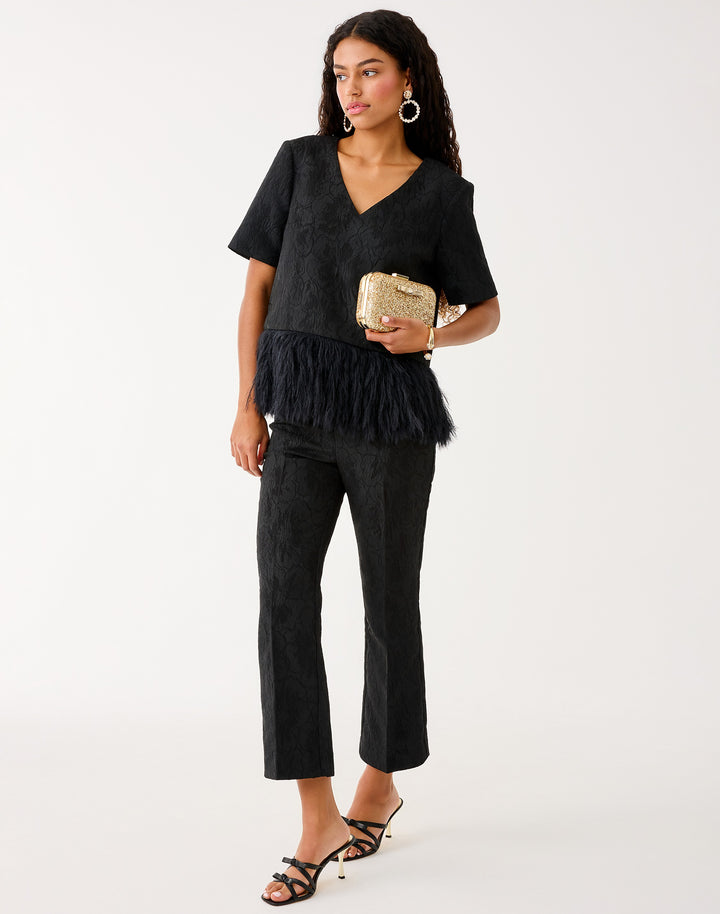 Jarrae High Rise Crop Flare Pant