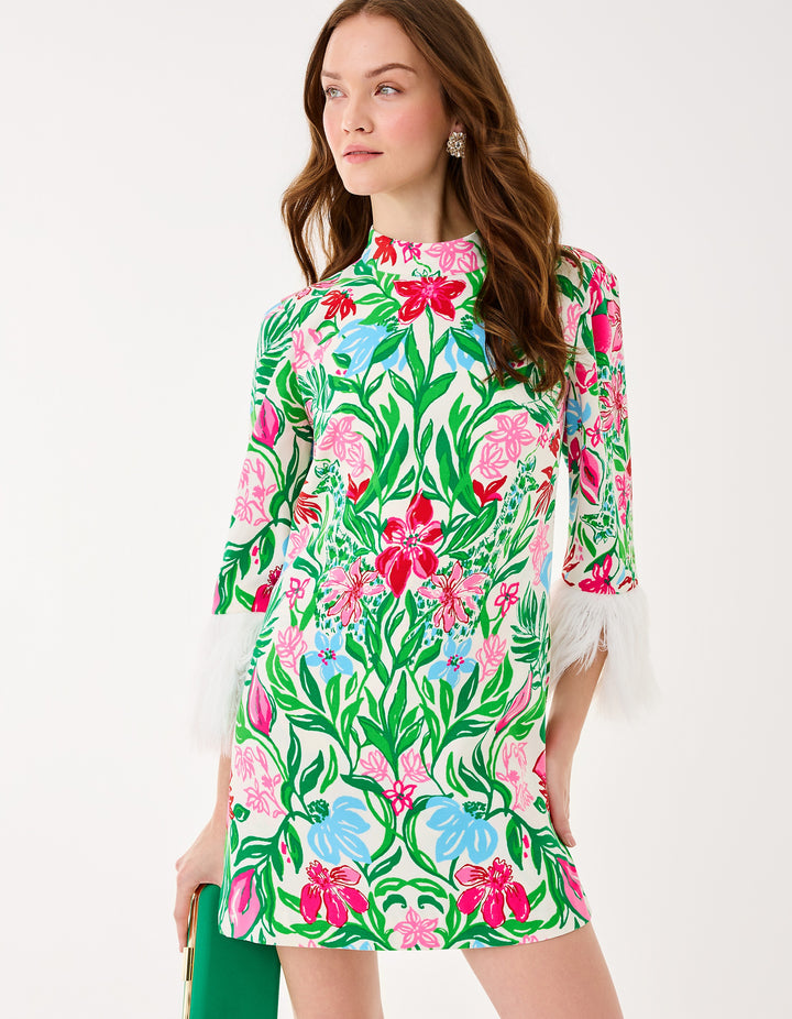 Agnes Skirted Romper - Multi Glowing Gardens