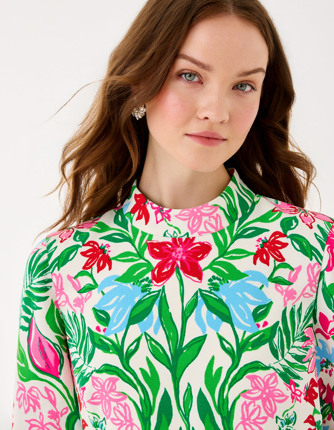 Agnes Skirted Romper - Multi Glowing Gardens