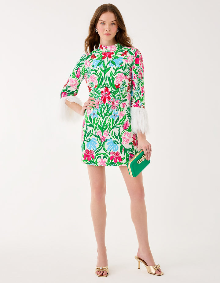 Agnes Skirted Romper - Multi Glowing Gardens