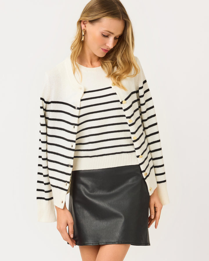 Sarissa Stretch Coated Mini Skirt