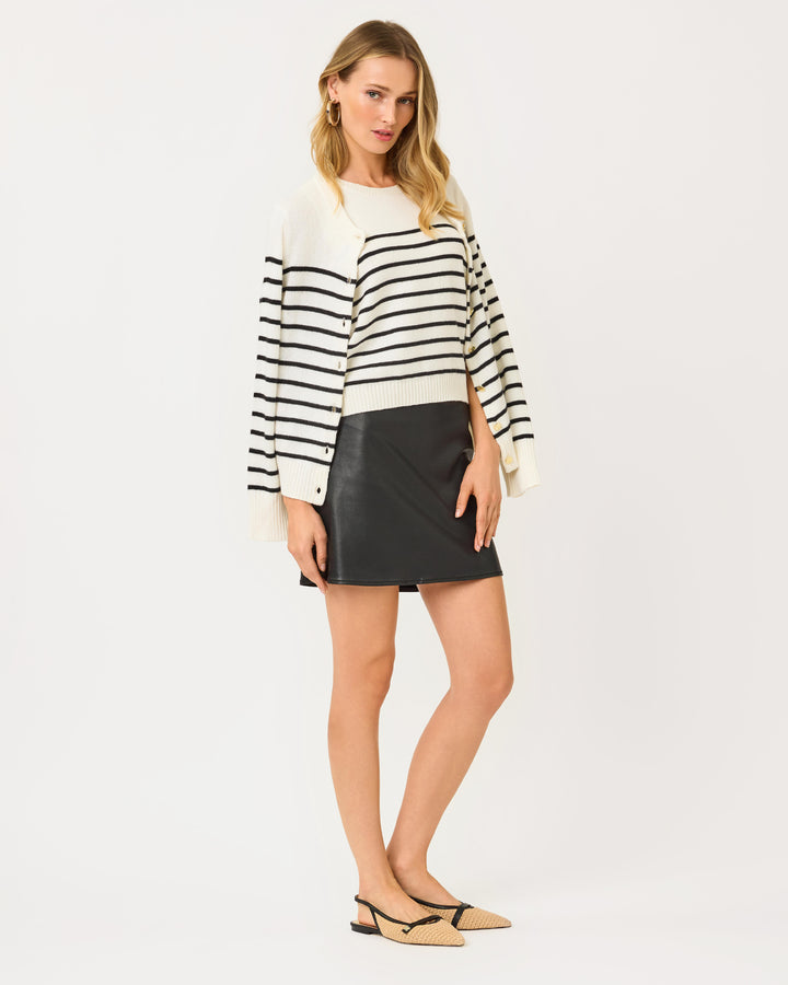 Sarissa Stretch Coated Mini Skirt