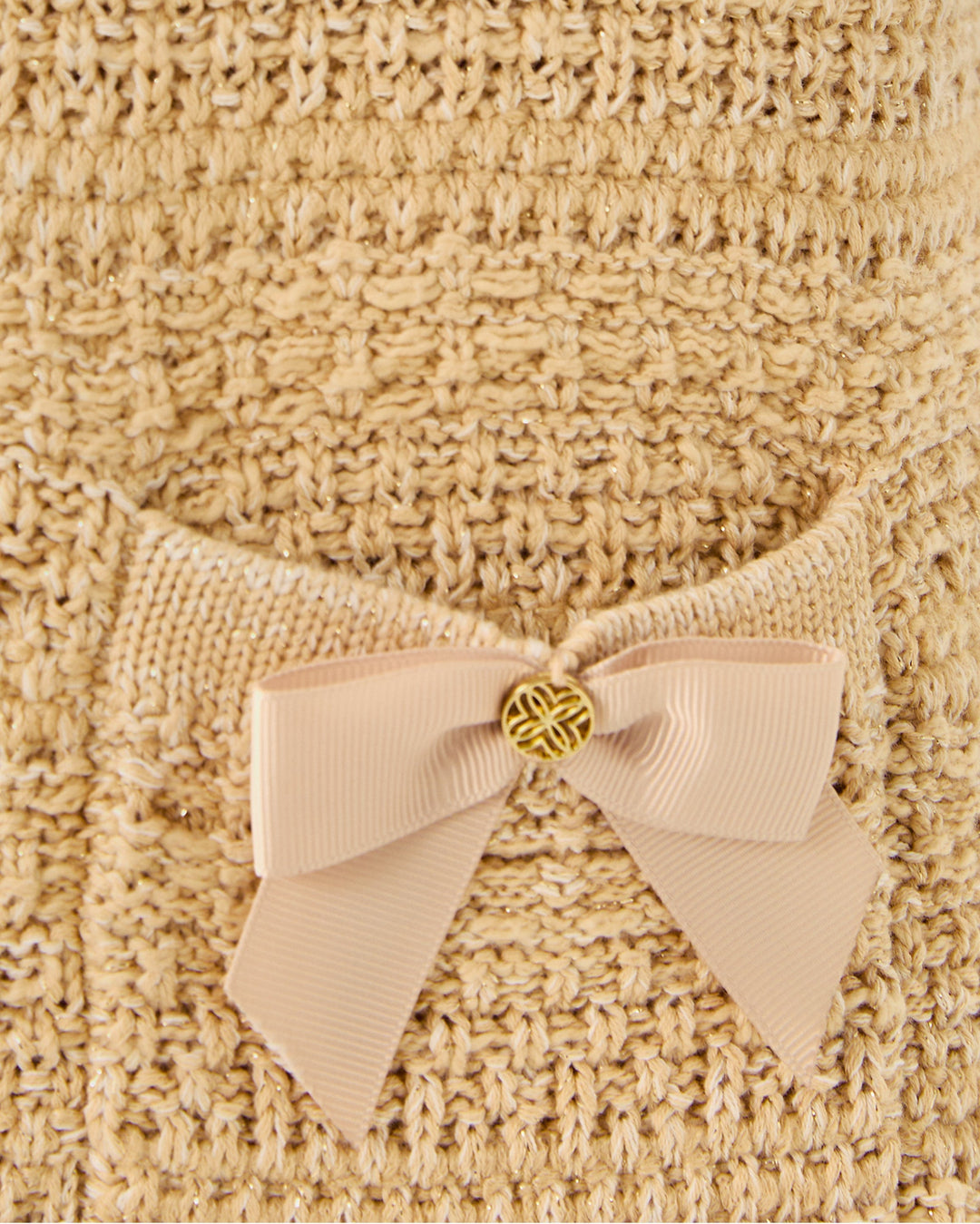 Rhysa Sweater Dress - Rattan Metallic