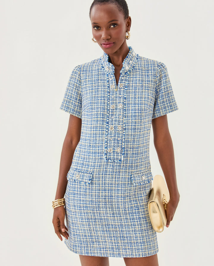 Teddy Boucle Shift Dress
