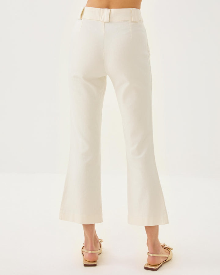 27" Parrish High Rise Crop Flare Jean - Coconut