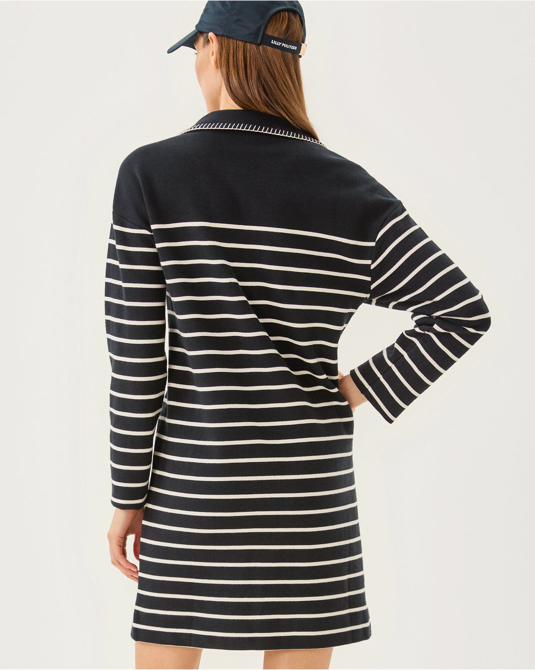 Corvaya Dress - Noir Legacy Stripe
