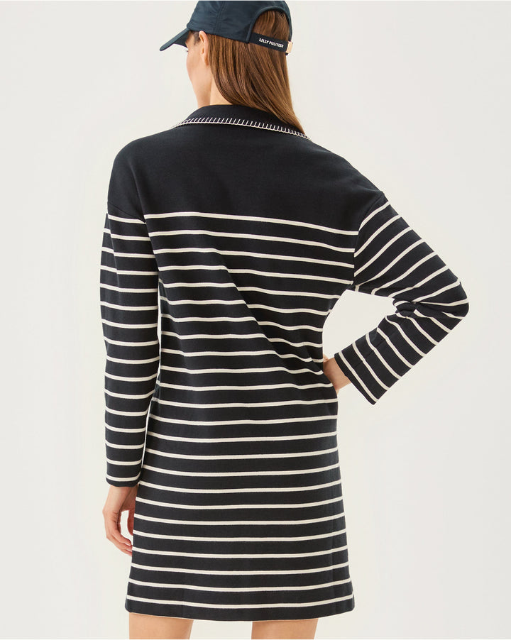 Corvaya Dress - Noir Legacy Stripe