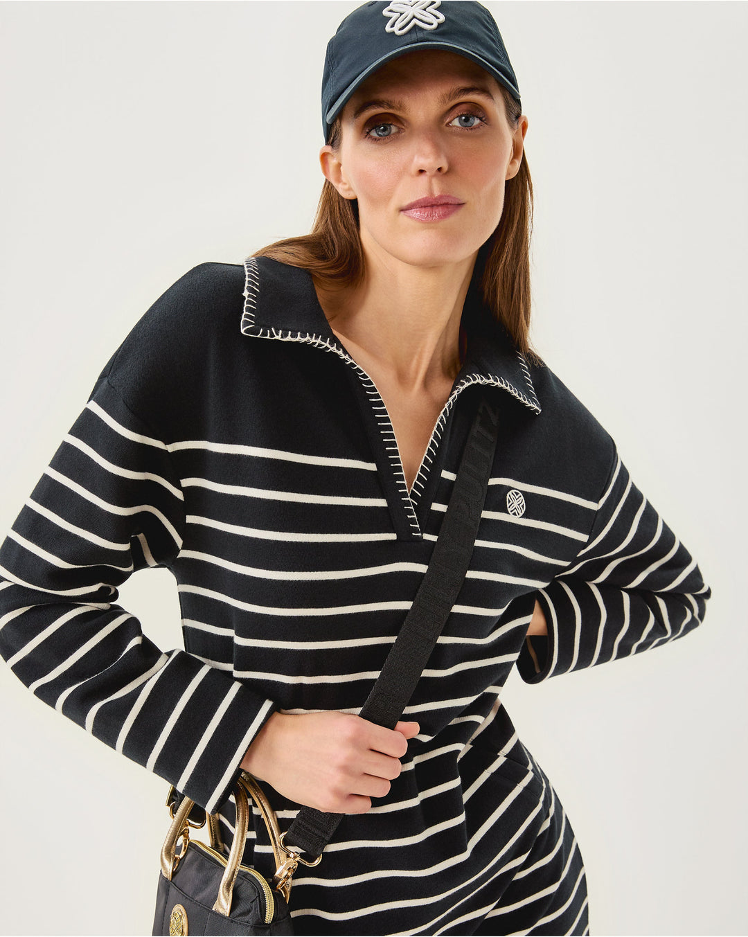 Corvaya Dress - Noir Legacy Stripe