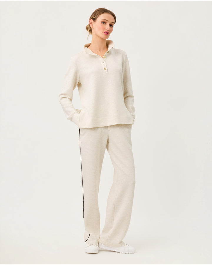 Cowie Upf 50+ Pullover - Heathered Coconut