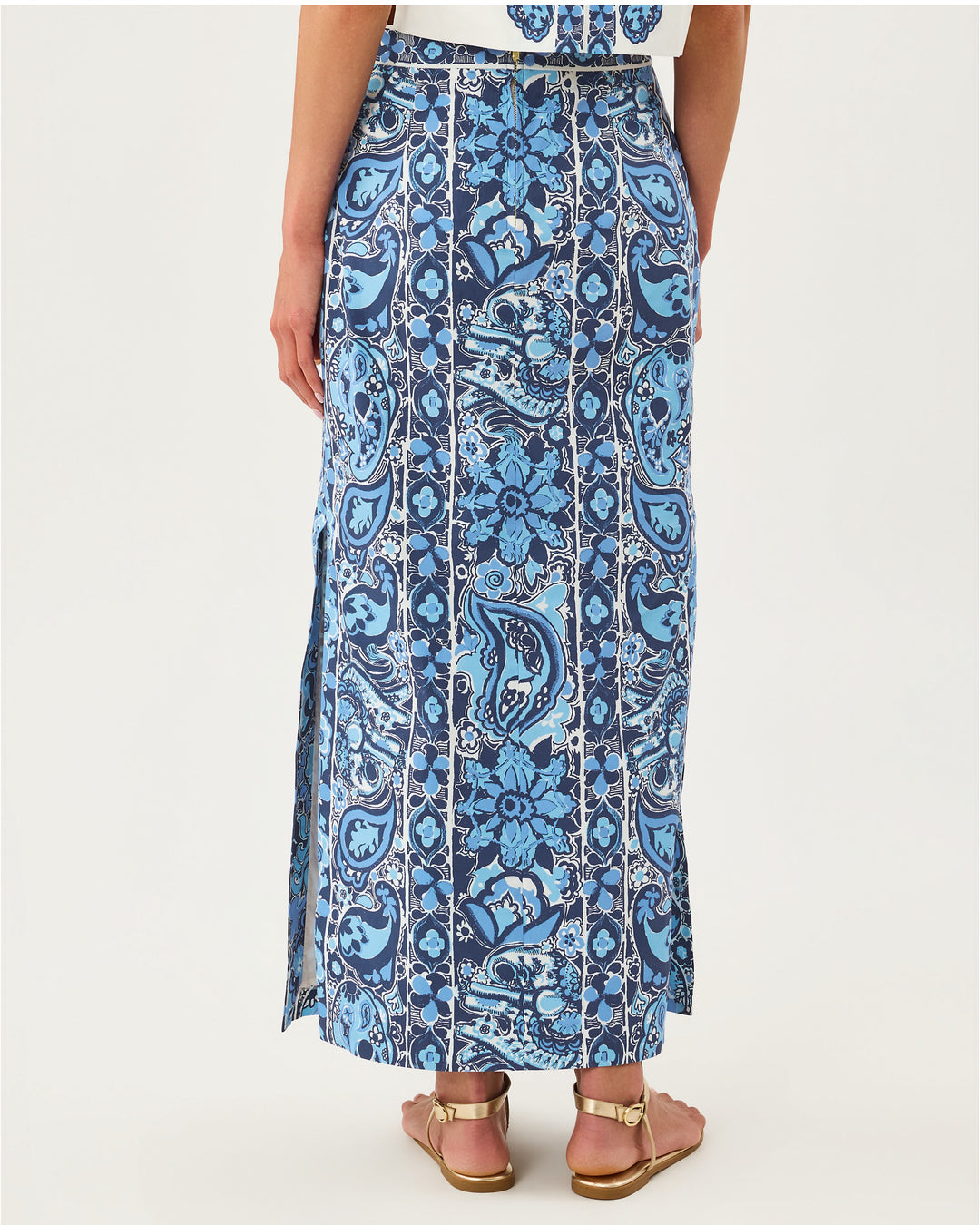 Sanders Maxi Skirt - Low Tide Navy The Casbah