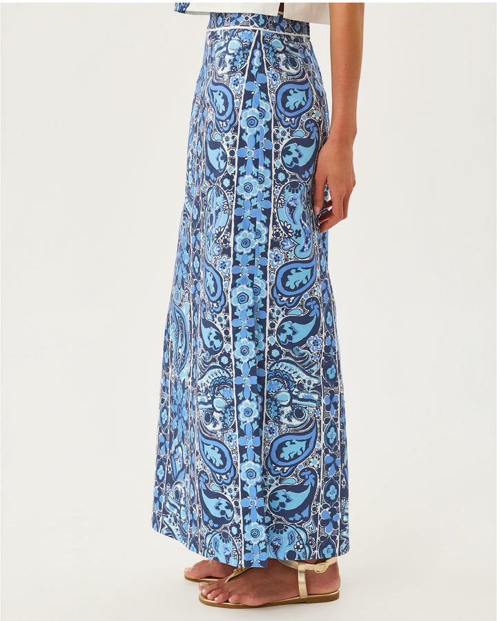 Sanders Maxi Skirt - Low Tide Navy The Casbah