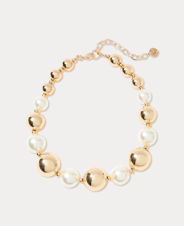Moonlight Magic Necklace - Gold Metallic