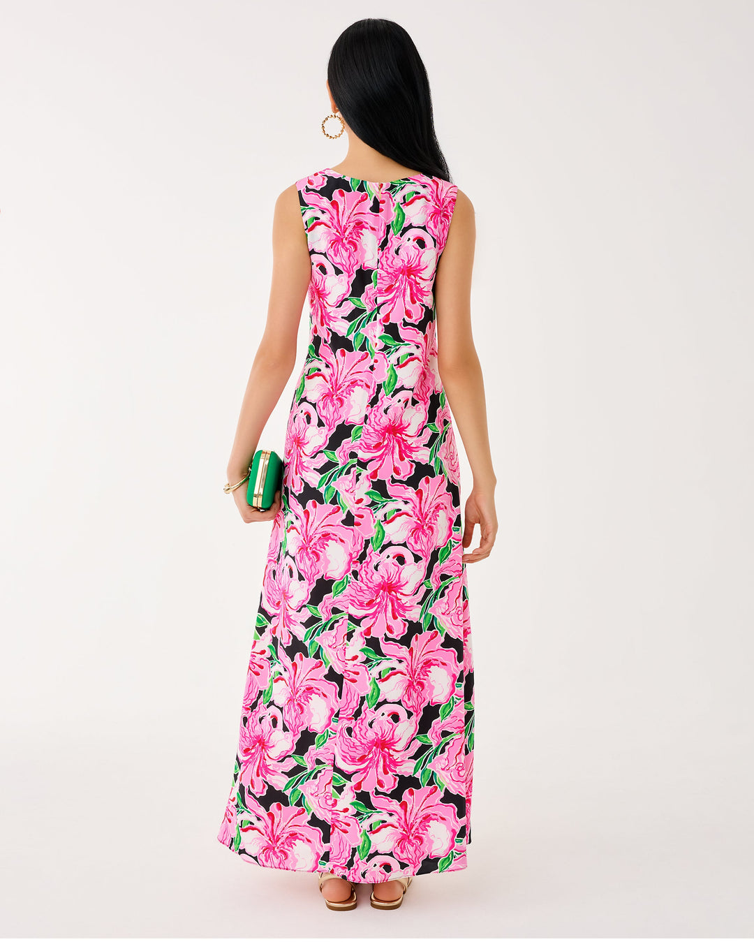 Iris Silk Maxi Dress - Onyx Party All The Time